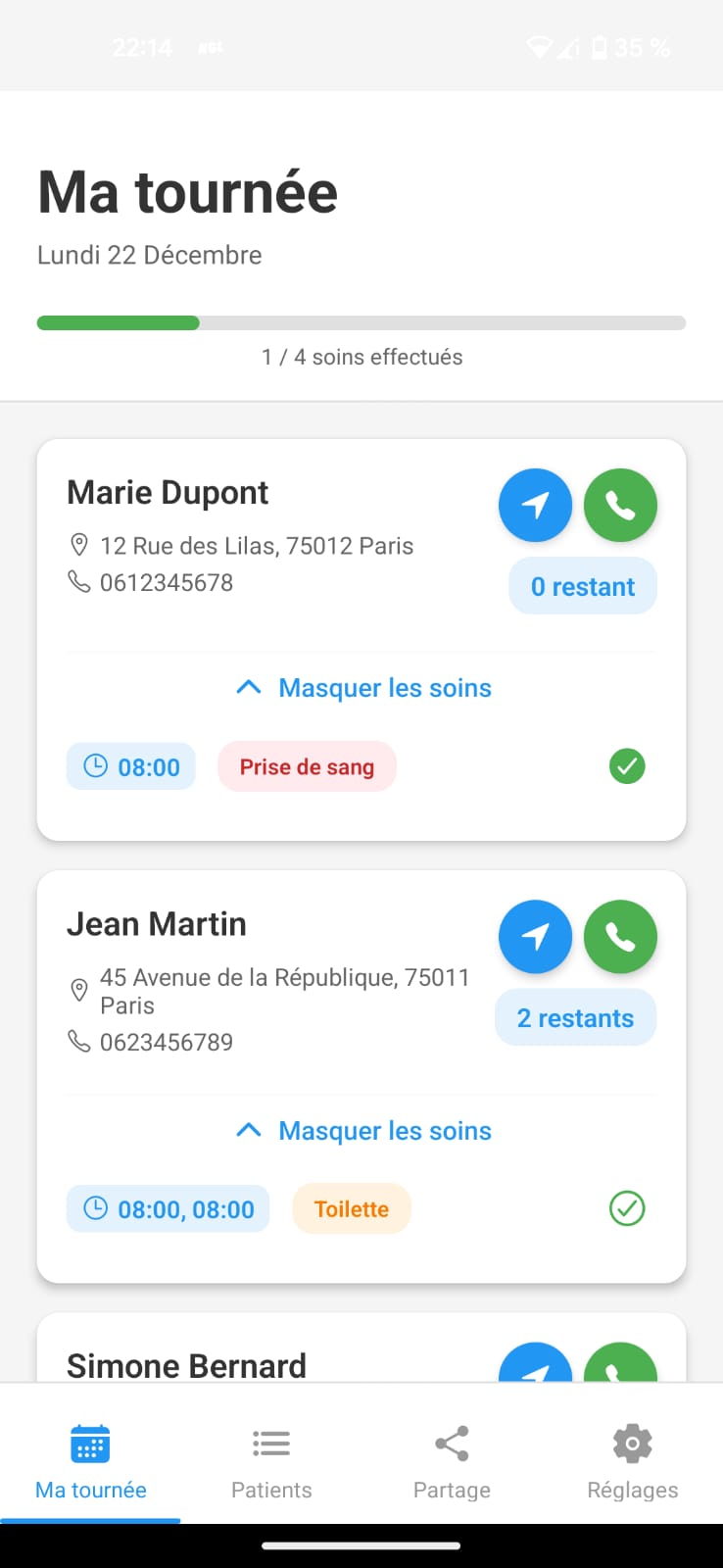 Aperçu de l'application IdelSync™